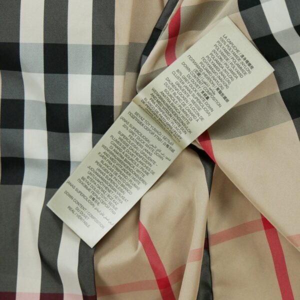 Doudoune femme manches longues kaki Burberry Col Montant