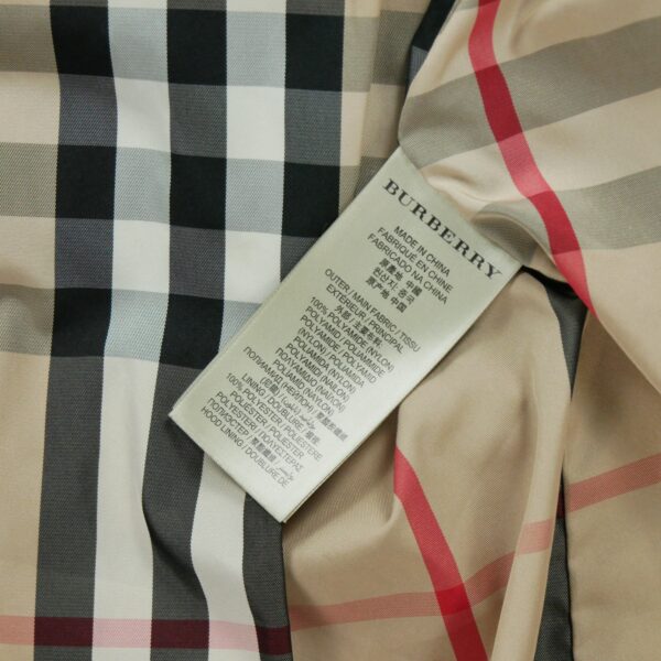 Doudoune femme manches longues kaki Burberry Col Montant