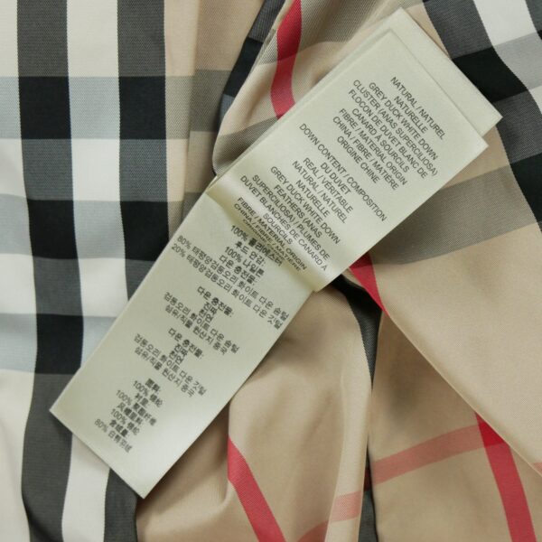 Doudoune femme manches longues kaki Burberry Col Montant