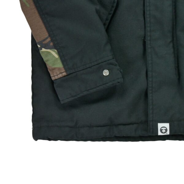 Doudoune femme manches longues noir A Bathing Ape Bape Col Montant