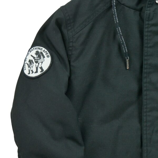 Doudoune femme manches longues noir A Bathing Ape Bape Col Montant