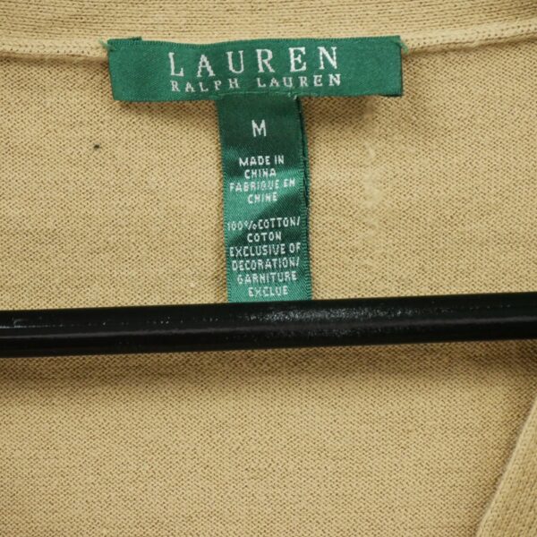 Gilet femme manches longues beige Polo Ralph Lauren Col V