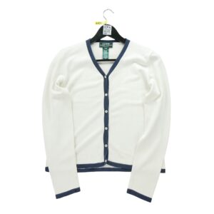 Gilet femme manches longues beige Polo Ralph Lauren Col V