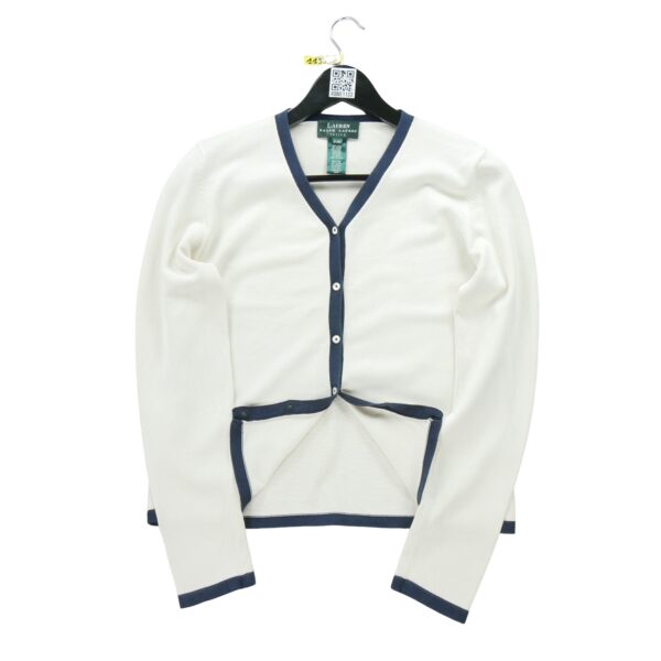 Gilet femme manches longues beige Polo Ralph Lauren Col V