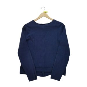 Gilet femme manches longues marine Polo Ralph Lauren Col Rond