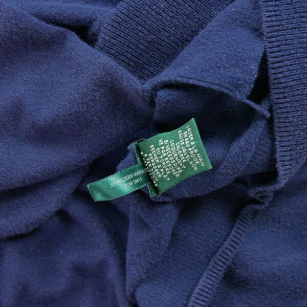 Gilet femme manches longues marine Polo Ralph Lauren Col Rond