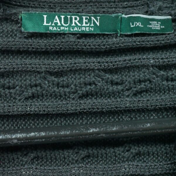 Gilet femme manches longues noir Polo Ralph Lauren Col Rond