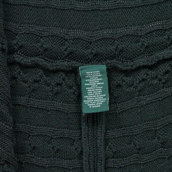 Gilet femme manches longues noir Polo Ralph Lauren Col Rond