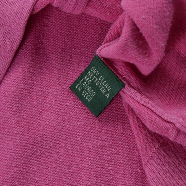 Gilet femme manches longues rose Polo Ralph Lauren Col Rond