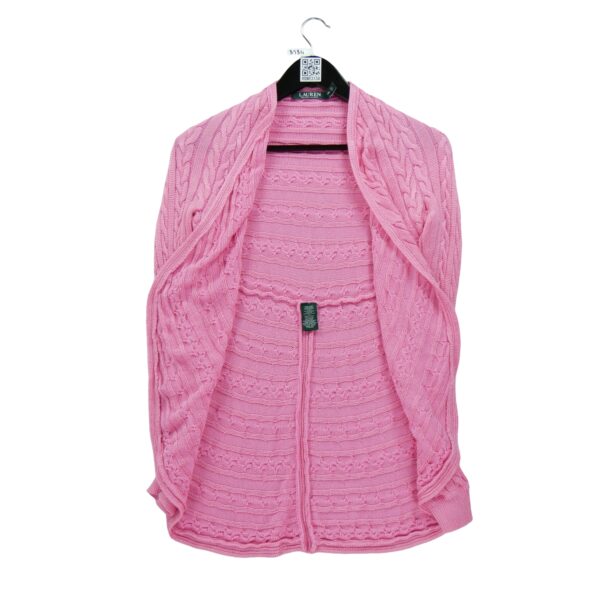 Gilet femme manches longues rose Polo Ralph Lauren Col Rond