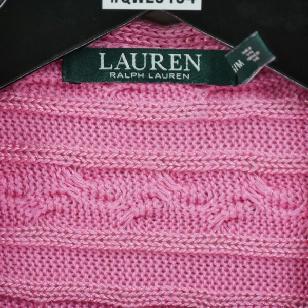 Gilet femme manches longues rose Polo Ralph Lauren Col Rond