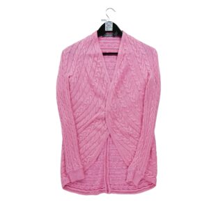 Gilet femme manches longues rose Polo Ralph Lauren Col Rond