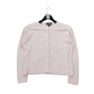 Gilet femme manches longues rose Polo Ralph Lauren Col Rond