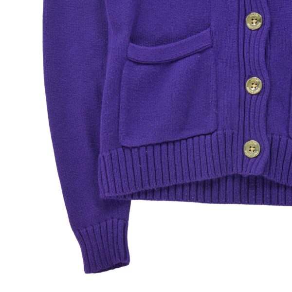 Gilet femme manches longues violet Polo Ralph Lauren Col V
