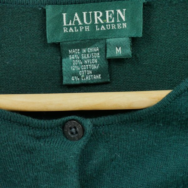 Gilet homme manches longues vert Polo Ralph Lauren Col Rond