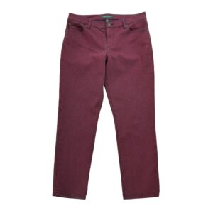 Jean coupe droite femme rouge Polo Ralph Lauren