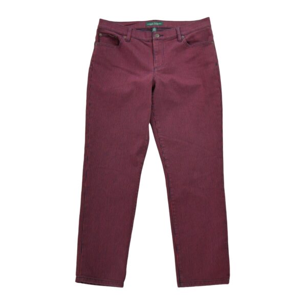 Jean coupe droite femme rouge Polo Ralph Lauren