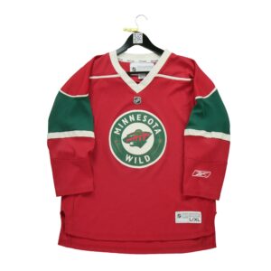 Maillot manches longues enfant rouge NHL Equipe Minnesota Wild