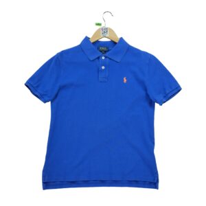 Polo manches courtes enfant bleu Polo Ralph Lauren Col Polo