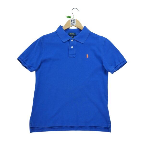 Polo manches courtes enfant bleu Polo Ralph Lauren Col Polo