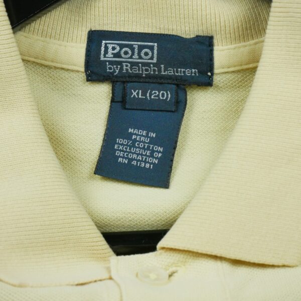 Polo manches courtes enfant jaune Polo Ralph Lauren Col Polo