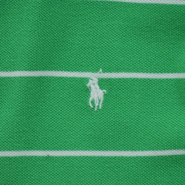 Polo manches courtes enfant vert Polo Ralph Lauren Motif a rayures Col Polo