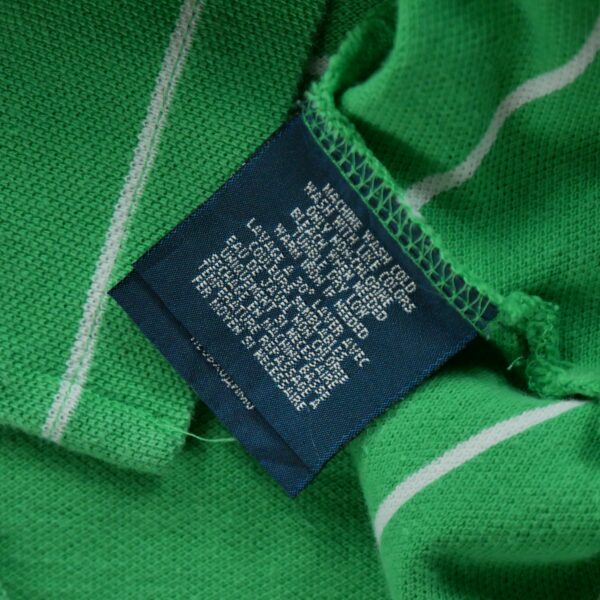 Polo manches courtes enfant vert Polo Ralph Lauren Motif a rayures Col Polo