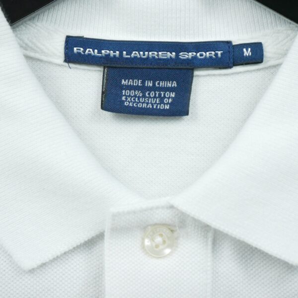 Polo manches courtes femme blanc Polo Ralph Lauren Motif imprime Col Polo