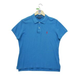 Polo manches courtes femme bleu clair Polo Ralph Lauren Col Polo
