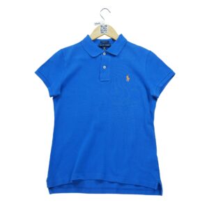 Polo manches courtes femme bleu Polo Ralph Lauren Col Polo