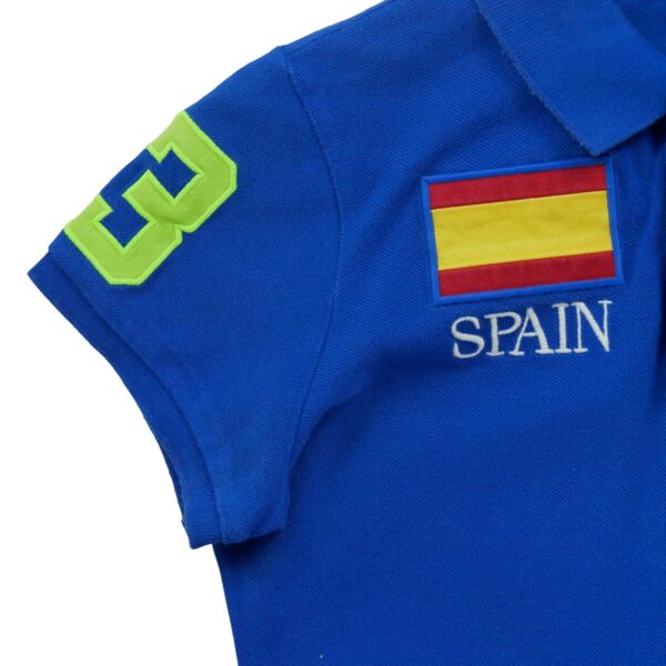 Polo manches courtes femme bleu Polo Ralph Lauren Motif imprime Col Polo