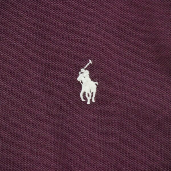 Polo manches courtes femme bordeaux Polo Ralph Lauren Col Polo