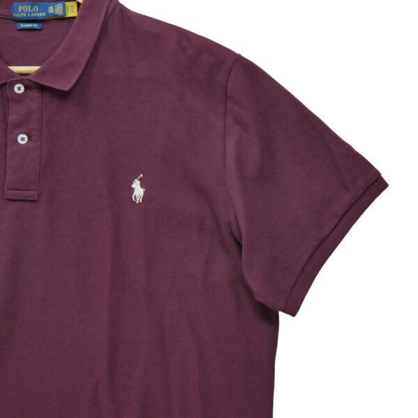 Polo manches courtes femme bordeaux Polo Ralph Lauren Col Polo