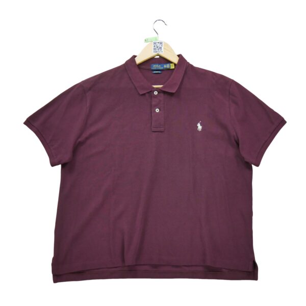 Polo manches courtes femme bordeaux Polo Ralph Lauren Col Polo