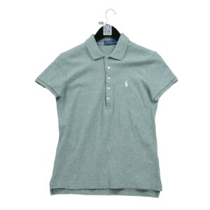 Polo manches courtes femme gris Polo Ralph Lauren Motif chine Col Polo