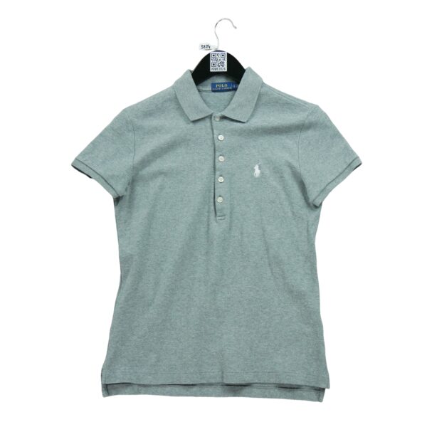 Polo manches courtes femme gris Polo Ralph Lauren Motif chine Col Polo