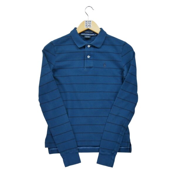 Polo manches courtes femme marine Polo Ralph Lauren Motif a rayures Col Polo
