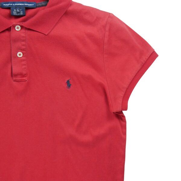 Polo manches courtes femme rouge Polo Ralph Lauren Col Polo