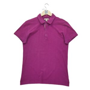 Polo manches courtes femme violet Burberry Col Polo