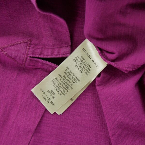 Polo manches courtes femme violet Burberry Col Polo