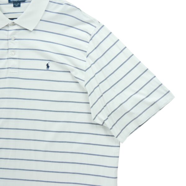 Polo manches courtes homme blanc Polo Ralph Lauren Motif a rayures Col Polo