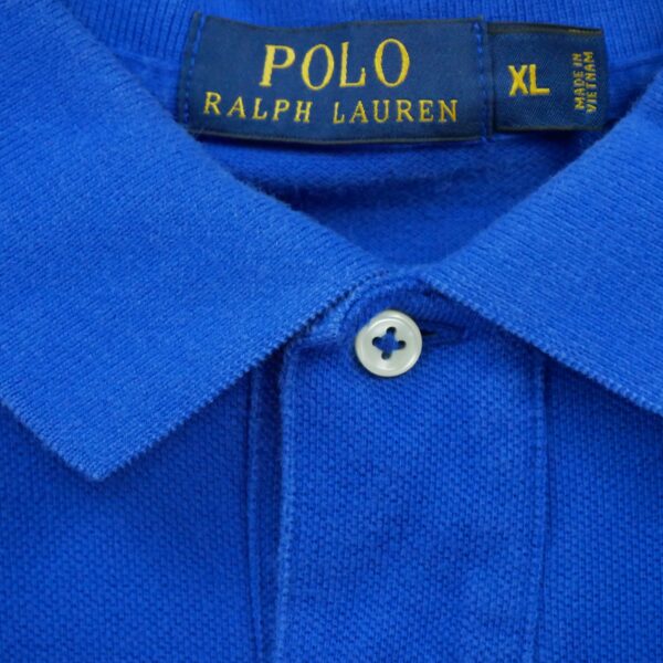 Polo manches courtes homme bleu Polo Ralph Lauren Col Polo