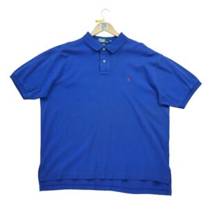 Polo manches courtes homme bleu Polo Ralph Lauren Col Polo