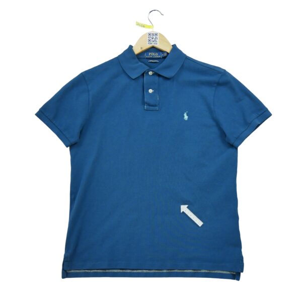 Polo manches courtes homme bleu Polo Ralph Lauren Col Polo