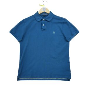 Polo manches courtes homme bleu Polo Ralph Lauren Col Polo