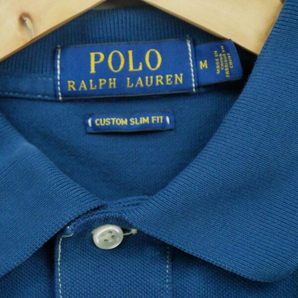 Polo manches courtes homme bleu Polo Ralph Lauren Col Polo