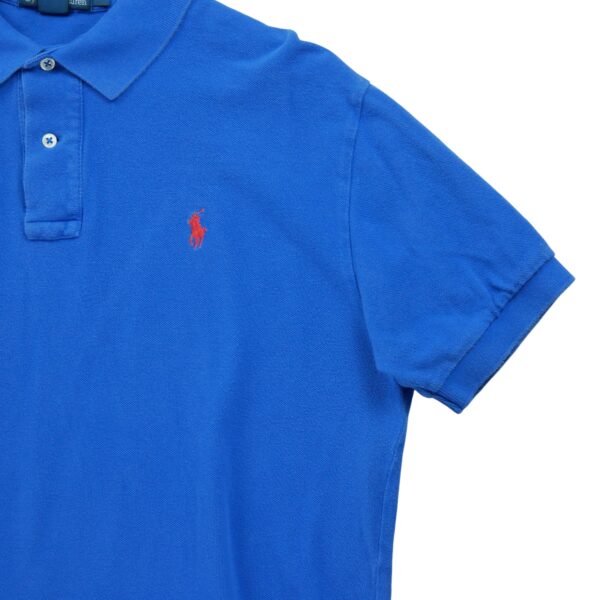 Polo manches courtes homme bleu Polo Ralph Lauren Motif imprime Col Polo