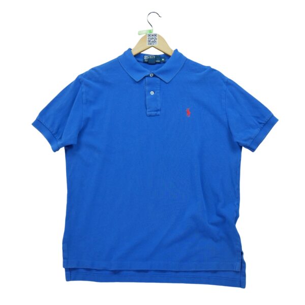 Polo manches courtes homme bleu Polo Ralph Lauren Motif imprime Col Polo