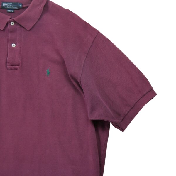 Polo manches courtes homme bordeaux Polo Ralph Lauren Col Polo