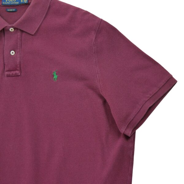 Polo manches courtes homme bordeaux Polo Ralph Lauren Col Polo
